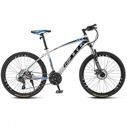 WYBD.Y Unisex Alta qualità Mountain Bike 26 Pollici 24 MTB Sospensioni Anteriori Freni A Disco Meccanici,Blu