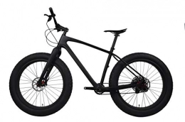 YDZ   Carbon Fat Bike Telaio Ruote Freno a Disco Bicicletta da Montagna da Neve, Shimano AVID, 19 (175 cm-185 cm)