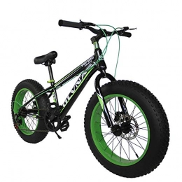 ZXCVB Fat Tyre Mountain Bike ZXCVB MTB da 20 / 26 Pollici Mountain Bike / 4.0 Super Wide E Pneumatici di Grandi Dimensioni con Assorbimento degli Urti, Green-26inch / 30speed