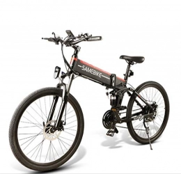 26" Biciclette pieghevoli bici elettrica 500W Neve elettrici per adulti, 48V 10.4Ah bicicletta elettrica al litio della batteria intelligente, di potenza di ricarica del sistema, per Esterni Casual,A