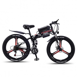XXL-G Bici 26 '' Folding bici di montagna elettrica 350W per adulti elettrica Mountain bike, bicicletta elettrica con rimovibile 8 / 10 / 13Ah agli ioni di litio 21 Speed Gear e modalit di lavoro Tre, Nero, 13AH
