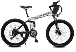 LKLKLK Bici 26 Pollici Bici Elettrica della Lega di Alluminio 36V 10Ah Lithium Battery Mountain Bike Biciclette, 21 velocit Shifter, con Un Sacchetto