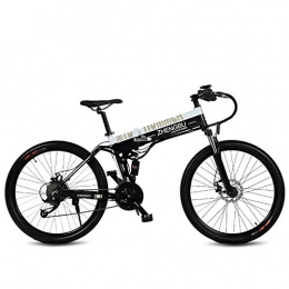 AIAIⓇ Bici AIAIⓇ 26"Ebike Pieghevole, 27 velocità Mountain Bike, 240W 48V 10Ah, Telaio e Cerchio in Lega di Alluminio, Sospensione Completa