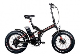 Argento Mountain bike elettrica pieghevoles Argento Bike-Bimax Red, e-bike pieghevole fat, Nero e Rosso, ruote 20''