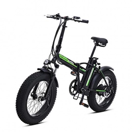 cuzona Bici Bici elettrica 500W 4 0 Fat Bike Bici elettrica Beach Cruiser Bici Booster Bicicletta Pieghevole Batteria al Litio 48v 15AH