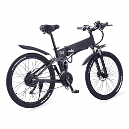 AWJ Mountain bike elettrica pieghevoles Bici elettrica Pieghevole 750 W, Batteria elettrica Rimovibile da 12, 8 Ah da 48 V, 21 velocità, Pneumatico da 26 Pollici Bici elettriche Pieghevoli per Adulti, Bici elettriche per Donne