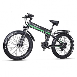 Gaoyanhang Bici Bicicletta elettrica - 48V e-bike grasso pneumatico di grasso 1000 w brushless motorino pieghevole scooter adulto bicicletta batteria al litio batteria al litio montagna neve ebike ( Color : Green )