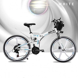 WRJY Mountain bike elettrica pieghevoles Bicicletta elettrica da Mountain Bike a 21 velocità 48V 350W 10Ah Motore Elettrico da 48 Volt 350 Watt