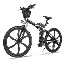 TTKU Bici Bicicletta Elettrica Pieghevole, 26" mountain bike elettrica con motore da 36V 8Ah batteria rimovibile, Professionale Shimano 21 velocità