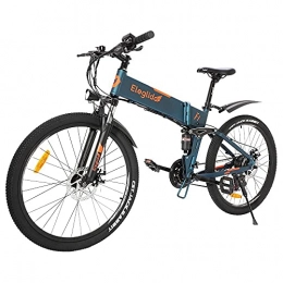 Bicicletta Elettrica Pieghevole per Adulti Eleglide F1, Mountain Bike Elettrica 26", Motore 250 W, Batteria rimovibile 10,4 Ah, Trazione Anteriore e Posteriore Shimano - 21 Velocità