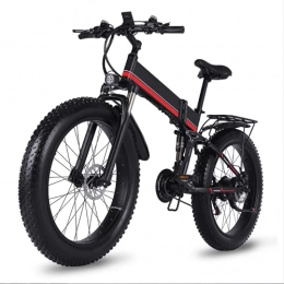 Bicicletta elettrica potente, 26 "Bike di pneumatici di grasso, 1000W Pieghevole Pieghevole Pieghevole Spiaggia di montagna Ebike Ebike, per adulti Potente Ebike, per gli appassionati di ciclismo