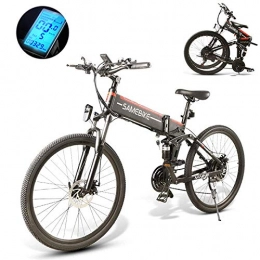 canoy Bici canoy Mountain Bike, Bici elettriche Pieghevoli, 26" Pieghevole Ebikes 48V 350W 10Ah Mountain Booster E-Bike con Display LCD