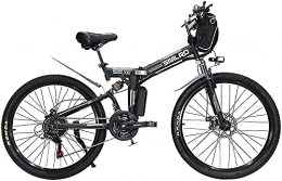CHHD Bici CHHD Bici elettriche per Adulti, Bici elettrica Pieghevole Dirtbike, 26"48 V 10 Ah 350 W IP54 Design Impermeabile, Biciclette elettriche Pieghevoli per Uomo Facili da riporre (Colore: