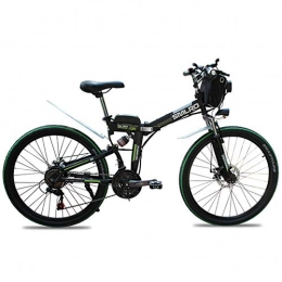 cuzona Bici cuzona Nuovo Design 500 W 48 V 13 Ah Bici elettrica 26 Pollici Ruota Pieghevole Bici elettrica di Alta qualit-Verde-48 V_13AH_500W_China