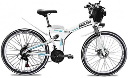 Erik Xian Bici Elettrica bici elettrica Mountain Bike Ebikes for adulti, che piega bici elettrica MTB Dirtbike, 26" 48V 10Ah 350W IP54 disegno impermeabile, facile da riporre pieghevoli elettriche Biciclette for gli