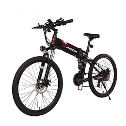 Fafrees Mountain Bike per Adulti da 26 Pollici 48V 500W, Massima Velocità 40km/h, Bicicletta Elettrica Pieghevole con Strumento LCD + Supporto Telefono Bicicletta