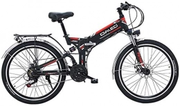 FANLIU Bicicletta elettrica Monta?A 26 '' for Adulti E-Bike 48V 10Ah agli ioni di Litio Completi Sospensione 21 Marce (Nero)