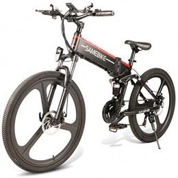 Fxhan - Bicicletta elettrica pieghevole, 26 pollici, 350 W, motore brushless 48 V, portatile per esterni