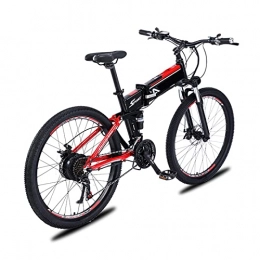 GFDDZ Bici GFDDZ Bici elettrica da 27, 5 Pollici per Adulti, Mountain Bike elettrica da 500 W, Bicicletta elettrica a Batteria al Litio Rimovibile a 21 velocità Ebike 48V 9Ah