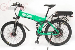 HalloMotor 48V 750W Folding Electric Bicycle Foldable + Ebike 48V 13.2Ah Li-Ion Battery with 2A Charger