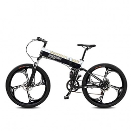 HLEZ Bici HLEZ Pieghevole Mountain Bike Elettrica, 26" E-Bike con Cambio 27 velocità, 400W, 48V 14.5Ah Batteria agli ioni di Litio Bici City Bike, Bianca
