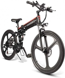 HOME-MJJ Bici HOME-MJJ 350W 26 '' Electric con La Bicicletta Rimovibile 48V 10AH agli ioni di Litio for Gli Adulti, 21 velocità Shifter