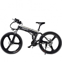 HSART Bici HSART Bici Elettrica per Adulti 26'' Mountainbike Elettriche Batteria Litio Rimovibile 48V 10AH Motore Potente 400W, 27 Speed(Argento)