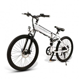 JFSKD Bici JFSKD Mountain Bike, velocit Massima 32KM / H della Bici di Montagna Elettrica Piegante per Adulti della Batteria al Litio A 26 Pollici 48V della Lega di Alluminio, A