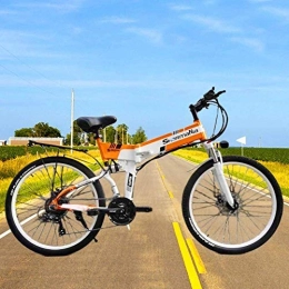 LAZNG Bici LAZNG Biciclette elettriche for adulti uomini e donne 48V 350W Portable biciclette Foldinge intelligenti for gli uomini, Pure Resistenza elettrica 40-60km, Booster Endurance 80 km, 150 Kg di carico, a