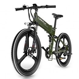 LY Mountain Bike Elettrica 26,Army-Green