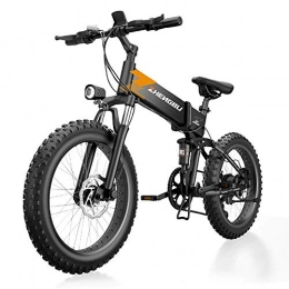 LZMXMYS Bici LZMXMYS Bici elettrica, Folding Bike, 400W alluminio bicicletta elettrica a pedalata for adulti e ragazzi, biciclette con 48V / 10AH agli ioni di litio, Montagna Fat Tire elettrico Bicicletta Trasport