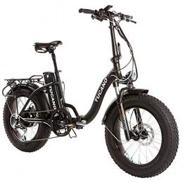 marnaula - tucano Monster 20 ″ Low-e-Bike Pieghevole - Sospensione Anteriore - Motore da 500 W (Nero)