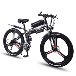 RuBao Bici Mountain bike elettrica 350W 36V 8AH, bicicletta elettrica urbana pieghevole per adulti con Shimano 21 velocità e display LED, gamma media 20-50Miles (dimensioni: 36V / 350W / 13AH)