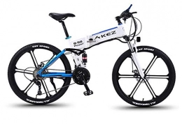 YZ-YUAN Bici Mountain bike elettrica per adulti, bicicletta elettrica per ciclomotore per adulti pieghevole da 250 W, batteria al litio rimovibile da 36 V 8 Ah per bici elettrica a 27 velocità, ruote da 26 pollici