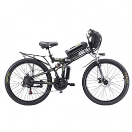 MSM Mountain bike elettrica pieghevoles MSM Pieghevole Litio-Batteria A Ioni Bici Elettrica per Adulti All'Aperto Ciclismo, 500w 48v 20AH (20A) Bicicletta Elettrica, Ruota da 26 Pollici 21 velocità E-Bike Nero 500w 48v 20ah