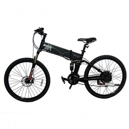 MECER Mountain bike elettrica pieghevoles MTB elettrica pieghevole MECER batteria 36 V 10 Ah Nero
