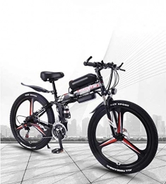 N&I Mountain bike elettrica pieghevoles N&I Bike Folding Adult Electric Mountain Bike 350W Snow Bikes Removable 36V 10Ah Lithium-Ion Battery for Premium Full Suspension 26 inch Electric Bicycle Gray 27 Speed White 27 Speed