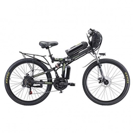 Pc-Glq Bici Pc-Glq Mountain Bike Elettrico da 26 '' per Adulti Bici Elettrica Materiale in Acciaio Ad Alto Tenore di Carbonio, 500W Ebike con Batteria Rimovibile da 48V 20Ah Cambio 21 velocità, Nero