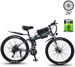 Qinmo Mountain bike elettrica pieghevoles Qinmo Bicicletta elettrica, elettrica E-Bike Mountain Bike for Adulti con 350W 36V 13Ah agli ioni di Litio 26inch MTB for la Corsa Esterna (Nero)