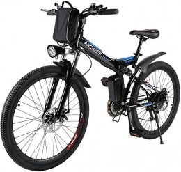QLHQWE Aggiornato elettrica Mountain Bike, 250W 26 '' Bicicletta elettrica con Rimovibile 36V 8AH / 12,5 AH agli ioni di Litio per Gli Adulti, 21 velocit Shifter