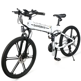 Samebike Bici SAMEBIKE Bicicletta Elettrica per Adulti 26'', Bici Elettrica con Pedalata Assistita, City E-bike Batteria Rimovibile 48V10.4AH / 12.5AH, Bici Elettriche per 21 Velocità Uomo / Donna