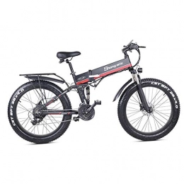 Skyzzie Bici Elettrica Mountain Bike Pieghevoli 26" Bici ibride 1000W Bici Montagna E-Bike 21 velocità,Full Suspension,Pedali Assist,Unisex Adulto