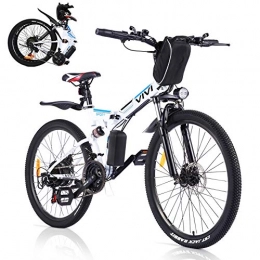 Vivi Bici Vivi Bicicletta Elettrica Pieghevole, 250W Mountain Bike Elettriche per Adulti, 26" E-Bike con Batteria Rimovibile