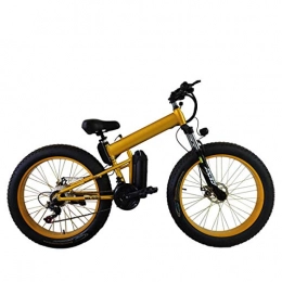 WJH Mountain bike elettrica pieghevoles WJH Elettrico Mountain Bike, 500W 26 '' Bicicletta elettrica con Rimovibile 36V 8AH / 12 AH agli ioni di Litio per Gli Adulti, 21 velocità Shifter, 48v