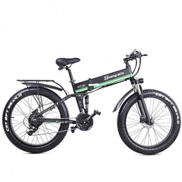 XHCP Mountain bike elettrica pieghevoles XHCP Bicicletta Mountain Bike MX01 1000W Bici da Neve elettrica Forte, sensore di Assistenza al Pedale di 5 Gradi, Bici grassa a 21 velocit, Batteria E Extra Grande da 48 V