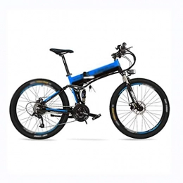 AIAIⓇ Mountain bike elettrica pieghevoles XT750 Batteria al Litio Nascosta da 36 V 12, 8 Ah, Bici elettrica a Pedale Pieghevole da 26", velocità 25~35 km / h, Mountain Bike, Forcella Ammortizzata, Pedelec.