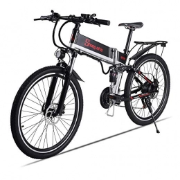 Sheng mi lo Bici XXCY 500w / 350w Bici elettrica da Montagna Mens ebike Bicicletta Pieghevole MTB Shimano 21 velocità (26'(500w))
