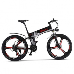 Yd&h Bici Yd&h 26" Electric Mountain Bike, Adulti Pieghevole Bicicletta Elettrica con Rimovibile agli Ioni di Litio (48V 350W), 21 velocità Gear E modalità di Lavoro Tre, B, 48V 70Km
