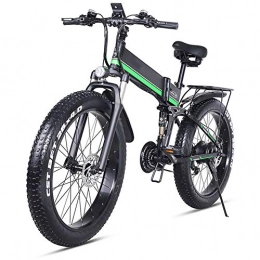 Ylight Bici Ylight 26" E-Bike Bicicletta Elettrica Mountain Bike Bicicletta Pieghevole per Bici Batteria da 1000 W 48 V. Shimano 21 Speed, Verde