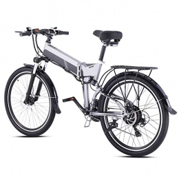 Ylight Bici Ylight Mountain Bike Elettrica con 500W Motore Senza Spazzole, 48V12.8AH Batteria al Litio E 26Inch Fat Tire, Grigio